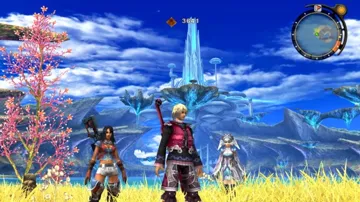 Xenoblade Chronicles screen shot game playing